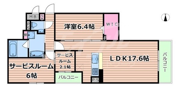 千林大宮駅 徒歩5分 1階の物件間取画像